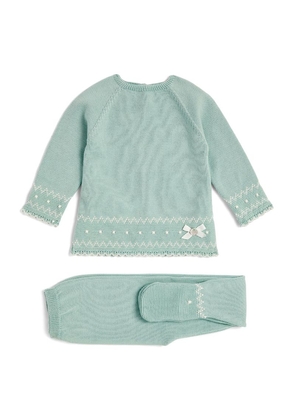 Paz Rodriguez Knitted Sweater And Leggings Set (0-12 Months)