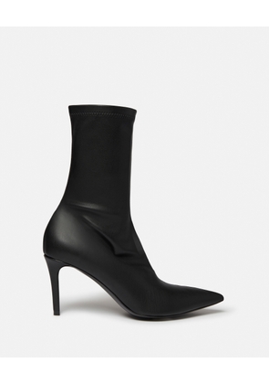 Stella McCartney - Stella Iconic Heeled Ankle Boots, Woman, Black, Size: 41