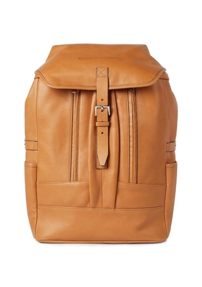 Brunello Cucinelli Leather Street Backpack