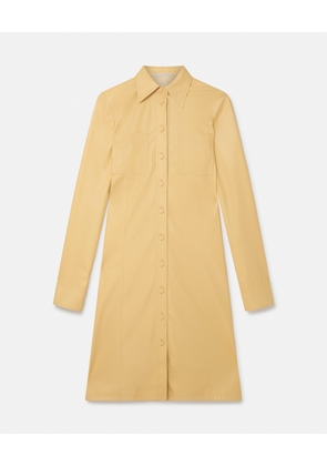 Stella McCartney - Alter Mat Shirt Dress, Woman, Butter, Size: 40