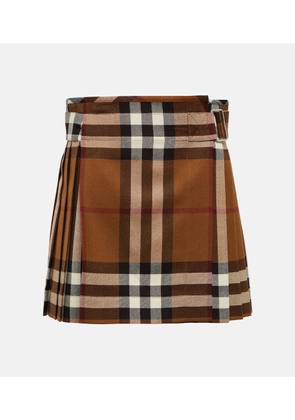 Burberry Vintage Check wool miniskirt