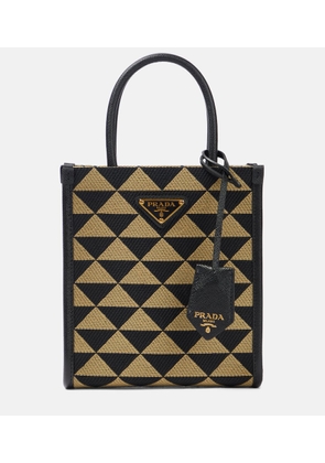 Prada Mini patterned jacquard tote bag