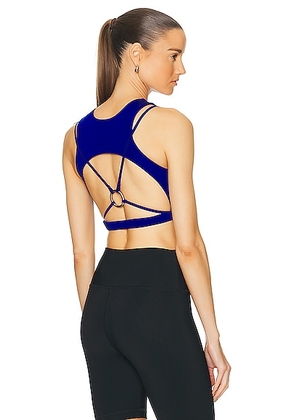 OFF-WHITE Lace Up Harness Bra Top in Dark Blue - Blue. Size XS (also in S).