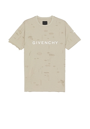 Givenchy Oversized Fit Tee in Taupe - Grey. Size M (also in L).