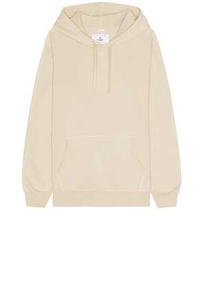 Reigning Champ Lightweight Terry Classic Hoodie in Beige. Size XL/1X.