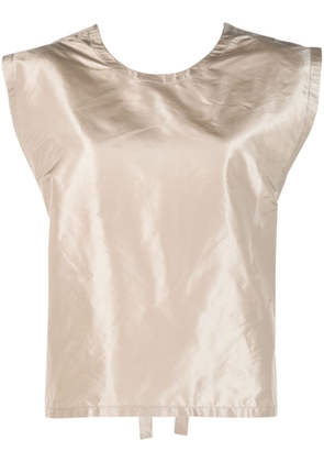 Sofie D'hoore open-back sleeveless silk blouse - Neutrals