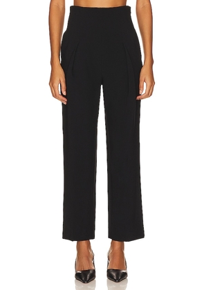 1. STATE High Waisted Pleated Pant in Black. Size 0, 4, 6.