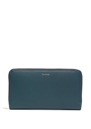 Paul Smith logo-stamp leather wallet - Green