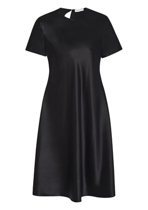 Rosetta Getty satin-finish silk T-shirt dress - Black