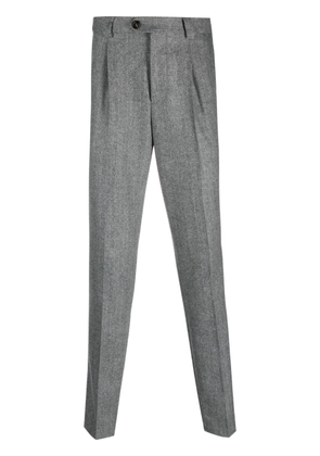 Brunello Cucinelli pressed-crease virgin wool trousers - Grey