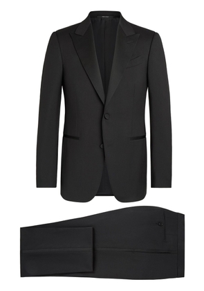 Zegna single-breasted two piece suit - Black