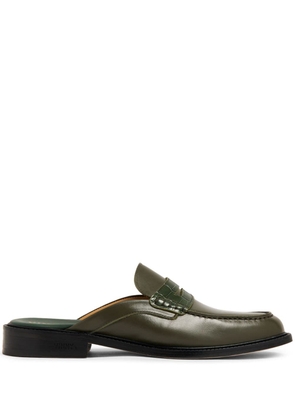 VINNY'S Yardee slip-on leather loafers - Green
