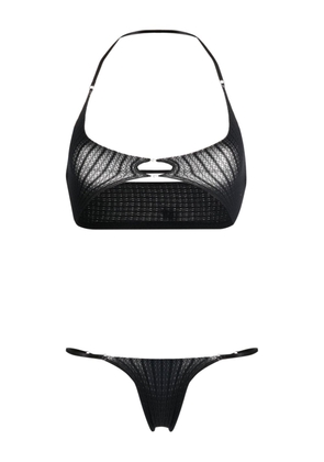 RUI pearl-detail halterneck bikini - Black