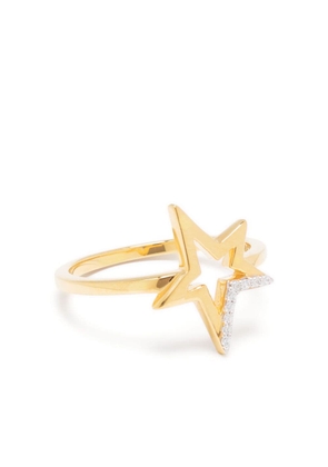 Missoma Celestial Pave Star ring - Gold