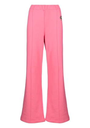 Chiara Ferragni logo-embroidered elasticated-waist track pants - Pink