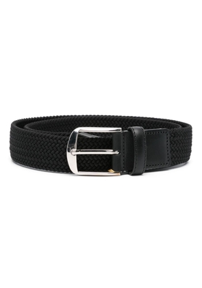 Canali interwoven-strap belt - Black