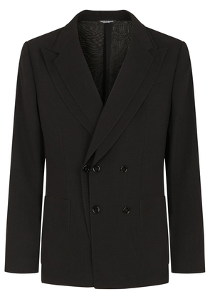 Dolce & Gabbana Deconstructed double-breasted blazer - Black