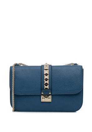 Valentino Garavani Pre-Owned medium Rockstud Glam Lock shoulder bag - Blue