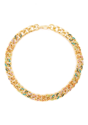 Bimba y Lola crystal-embellished chain necklace - Gold