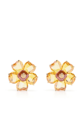Swarovski Florere stud earrings - Yellow
