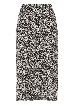 ISABEL MARANT Eolia floral-print midi skirt - Black