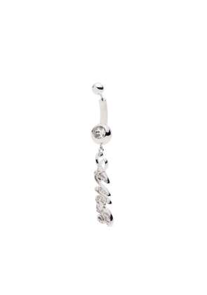 AMBUSH Initial crystal-embellished earring - Silver