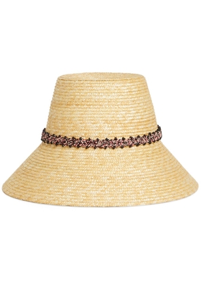 Alanui Akasha straw sun hat - Neutrals