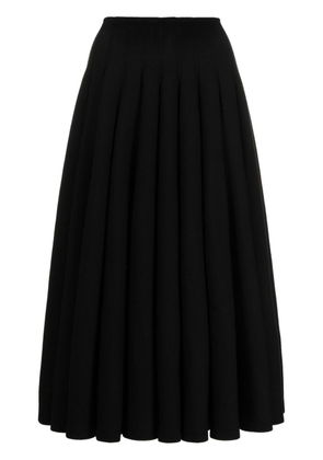 Alaïa Pre-Owned 2010s gathered flared skirt - Black