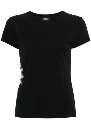 LIU JO gem-embellished T-shirt - Black