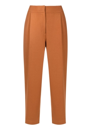 Lenny Niemeyer pleated tailored cropped trousers - 3226/MOCHA