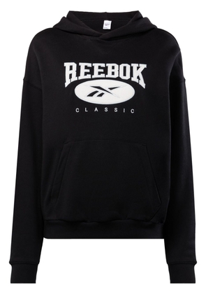 Reebok Classic logo-embroidered cotton hoodie - Black