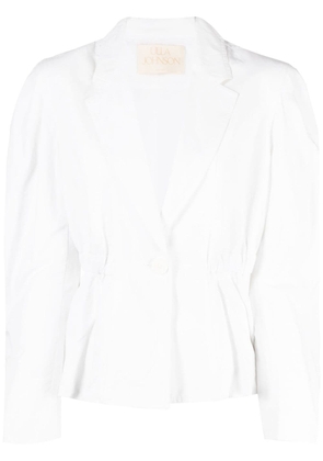 Ulla Johnson elasticated fitted jacket - White