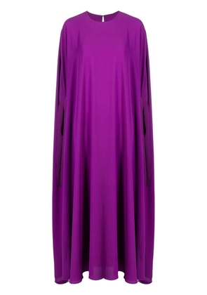 Bambah draped kaftan long dress - Purple