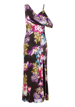 Nicholas Finley floral-print silk dress - Black