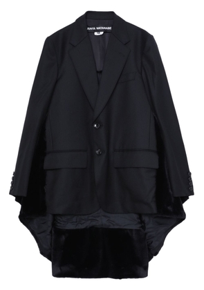 Junya Watanabe asymmetric panelled single-breasted coat - Black
