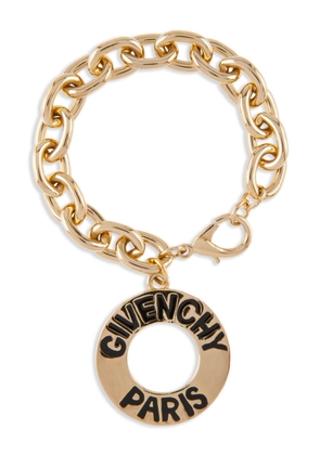 Givenchy Pre-Owned 1980-1989 logo-charm bracelet - Gold
