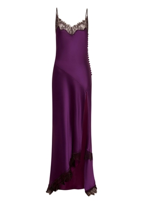 Nicholas Sage lace satin gown - Purple