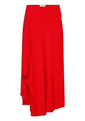 Nicholas Kimberly asymmetric silk skirt - Red
