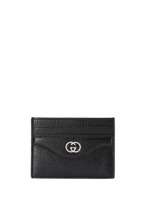 Gucci Interlocking G plaque cardholder - Black