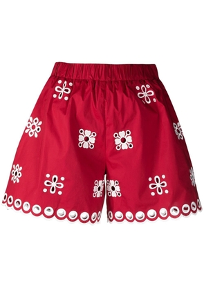RED Valentino broderie anglaise high-waisted shorts