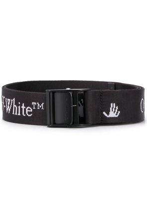 Off-White jacquard logo Industrial belt - Black