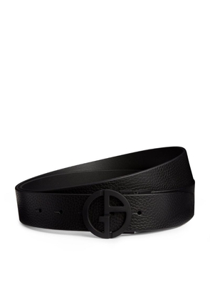 Giorgio Armani Leather Logo Belt
