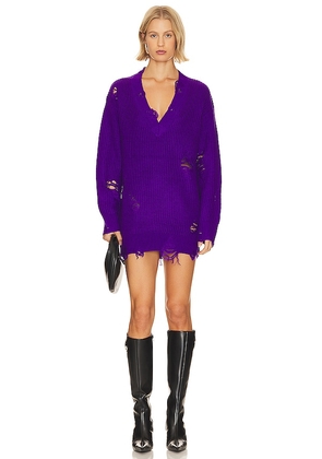 SER.O.YA Rumi Sweater Dress in Purple. Size S.