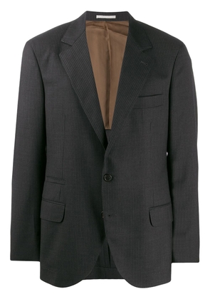 Brunello Cucinelli striped pattern blazer - Grey