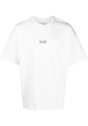 UNTITLED ARTWORKS logo-print cotton T-shirt - White
