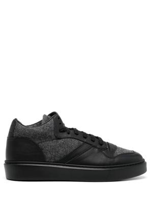 Doucal's lace-up leather sneakers - Black
