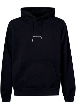 A BETTER MISTAKE Essential drawstring hoodie - Black