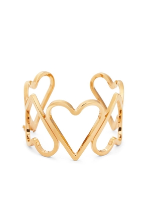 AMI Paris x Alan Crocetti oversize Upside Down Hearts bracelet - Gold