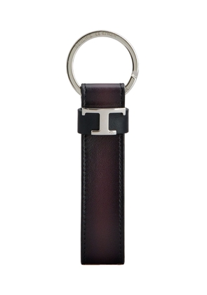 Tod's TSI leather keychain - Purple