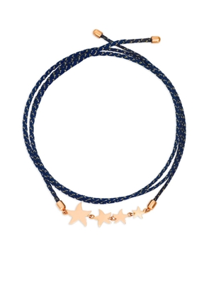 Dodo 9kt rose gold Stellina cord bracelet - Blue